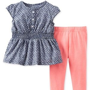 Carter’s Cap Sleeve Shirt & Leggings Set